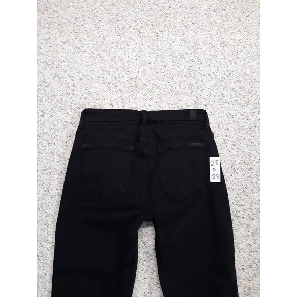 7 For All Mankind The High Waist Skinny Black - Picture 7 of 10
